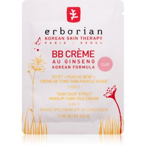 Erborian BB Cream tónovací krém pro dokonalý vzhled pleti SPF 20 velké balení odstín Clair 1.5 ml