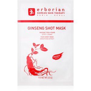 Erborian Ginseng Shot Mask plátýnková maska s vyhlazujícím efektem 15 g
