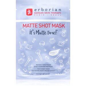 Erborian Shot Mask Its Matte Time! hydratační plátýnková maska pro matný vzhled 15 g