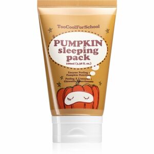 Too Cool For School Pumpkin Sleeping Pack rozjasňující noční maska s peelingovým efektem 100 ml