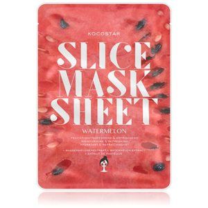 KOCOSTAR Slice Mask Sheet Watermelon plátýnková maska s rozjasňujícím a hydratačním účinkem