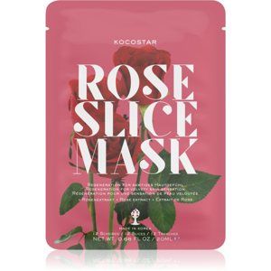 KOCOSTAR Rose Mask Sheet plátýnková maska pro regeneraci pleti