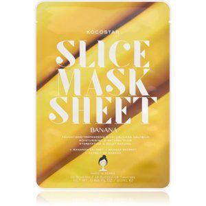 KOCOSTAR Slice Mask Sheet Banana vyživující plátýnková maska pro zářivý vzhled pleti