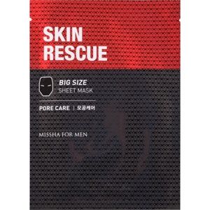 Missha For Men Skin Rescue plátýnková maska s čisticím efektem pro muže 25 g