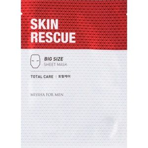 Missha For Men Skin Rescue protivrásková plátýnková maska pro muže
