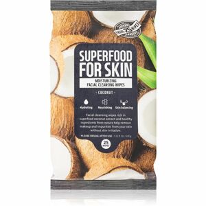 Farm Skin Super Food For Skin COCONUT čisticí a odličovací ubrousky 25 ks