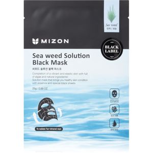 Mizon Black Solution Sea Weed vyživující plátýnková maska pro zpevnění pleti 25 g
