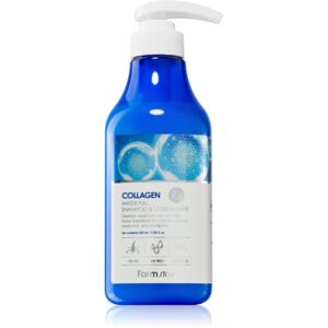 Farmstay Collagen Water Full šampon a kondicionér 2 v 1 s kolagenem 530 ml