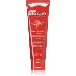 Missha Amazon Red Clay™ hloubkově čisticí pěna s jílem 120 ml