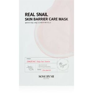 Some By Mi Daily Solution Snail Skin Barrier Care Mask posilující plátýnková maska pro regeneraci a obnovu pleti 20 g