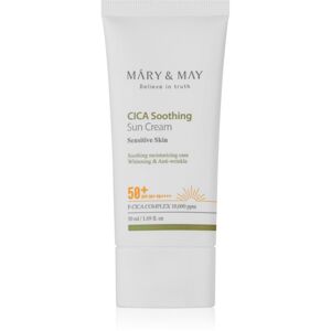 MARY & MAY Cica Soothing zklidňující a ochranný krém SPF 50+ 50 ml