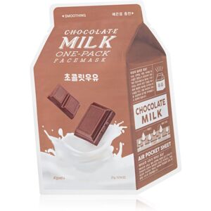 A´pieu One-Pack Milk Mask Chocolate pečující plátýnková maska 21 g