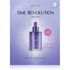 Missha Time Revolution Night Repair Ampoule plátýnková maska proti vráskám 30 g