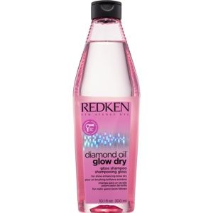 Redken Diamond Oil Glow Dry gelový šampon pro vlasy bez lesku pro urychlení foukané 300 ml
