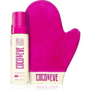 Coco & Eve Sunny Honey Ultimate Glow Kit samoopalovací pěna s aplikační rukavicí Medium 200 ml