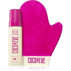 Coco & Eve Sunny Honey Ultimate Glow Kit samoopalovací pěna s aplikační rukavicí Dark