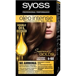 Syoss Oleo Intense permanentní barva na vlasy s olejem odstín 4-60 Gold Brown 1 ks