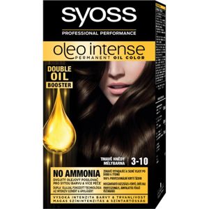 Syoss Oleo Intense permanentní barva na vlasy s olejem odstín 3-10 Deep Brown 1 ks
