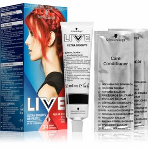 Schwarzkopf LIVE Ultra Brights or Pastel semi-permanentní barva na vlasy odstín 092 Pillar Box Red
