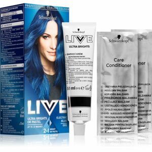 Schwarzkopf LIVE Ultra Brights or Pastel semi-permanentní barva na vlasy odstín 095 Electric Blue