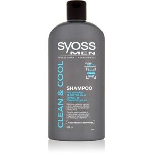 Syoss Men Clean & Cool šampon pro normální až mastné vlasy 500 ml