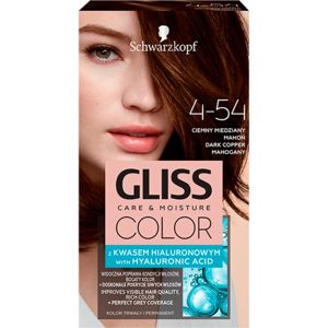 Schwarzkopf Gliss Color barva na vlasy odstín 4-54 Dark Copper Mahogany