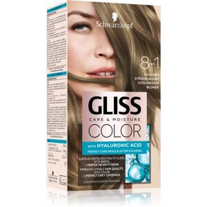 Schwarzkopf Gliss Color permanentní barva na vlasy odstín 8-1 Cool Medium Blonde 1 ks