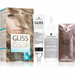 Schwarzkopf Gliss Color permanentní barva na vlasy odstín 8-16 Natural Ash Blonde