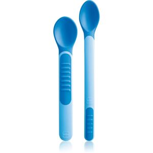 MAM Feeding Spoons & Cover lžička 6m+ Blue 2 ks