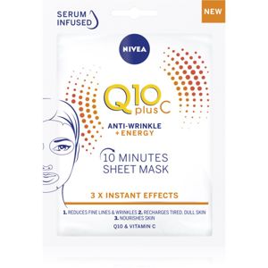 Nivea Q10 Energy protivrásková plátýnková maska