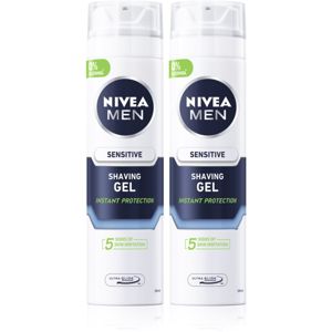 Nivea Men Sensitive gel na holení 2 x 200 ml
