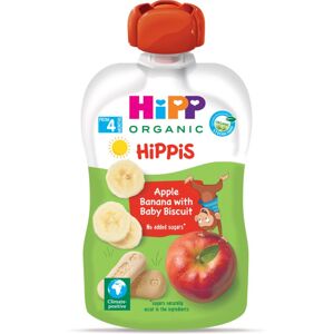 Hipp HiPPis BIO jablko-banán-baby sušenky dětský příkrm 100 g