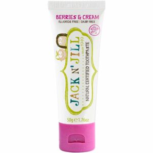Jack N’ Jill Toothpaste přírodní zubní pasta pro děti příchuť Berries & Cream 50 g