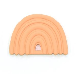 O.B Designs Rainbow Teether kousátko Peach 3m+ 1 ks