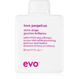 EVO Love Perpetua Shine Drops rozjasňující tekuté krystaly pro nepoddajné a krepatějící se vlasy 50 ml