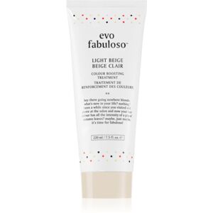 EVO Fabuloso Colour Boosting Treatment maska na vlasy pro zvýraznění barvy vlasů odstín Light Beige 220 ml
