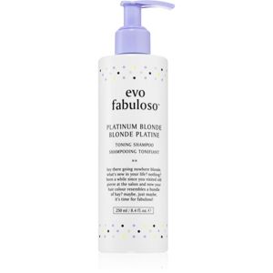 EVO Fabuloso Toning Shampoo fialový tónovací šampon neutralizující žluté tóny 250 ml