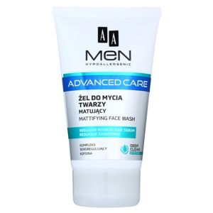 AA Cosmetics Men Advanced Care matující čisticí gel na obličej