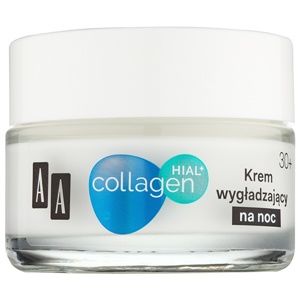 AA Cosmetics Collagen HIAL+ noční vyhlazující krém 30+