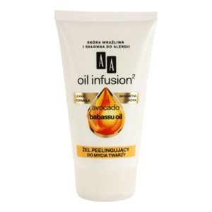AA Cosmetics Oil Infusion2 Avocado Babassu čisticí peelingový gel