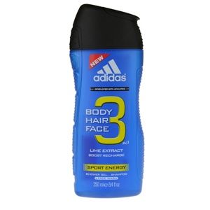 Adidas A3 Sport Energy sprchový gel 3 v 1 pro muže 250 ml