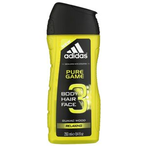 Adidas Pure Game sprchový gel na tělo a vlasy 3 v 1 pro muže 250 ml