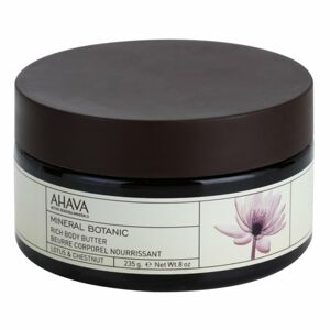 Ahava Mineral Botanic Lotus & Chestnut vyživující tělové máslo 235 g