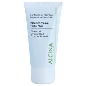 Alcina For Oily Skin bylinná maska proti lesknutí pleti a rozšířeným pórům 50 ml