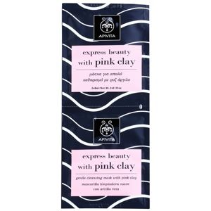 Apivita Express Beauty Pink Clay jemná čisticí pleťová maska