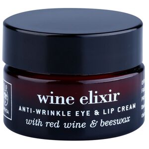 Apivita Wine Elixir Red Wine & Beeswax protivráskový krém na okolí očí a rtů 15 ml