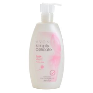 Avon Simply Delicate dámský sprchový gel pro intimní hygienu s vůní květin 300 ml