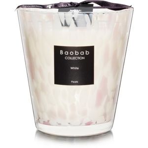 Baobab Pearls White vonná svíčka 16 cm