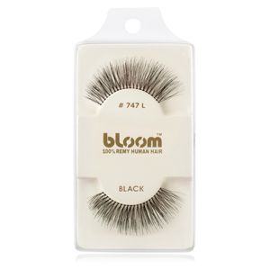 Bloom Natural nalepovací řasy z přírodních vlasů No. 747L (Black) 1 cm