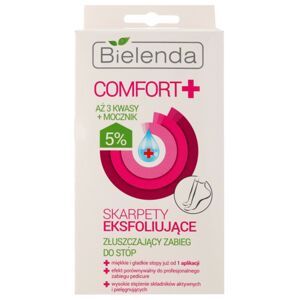 Bielenda Comfort+ exfoliační ponožky pro zjemnění a hydrataci pokožky nohou 2 x 20 ml